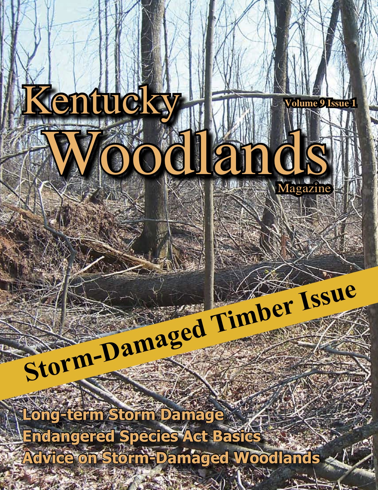 Kentucky Woodlands Magazine, Volume 9, Issue 1 Cover